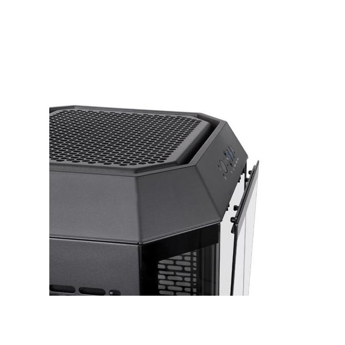 Thermaltake The Tower 250 Mini Tower Negro, Blanco para PC con Pantalla LCD 3.9", Ventiladores 2x120mm, Soporte HDD/SSD 2.5/3.5" 5
