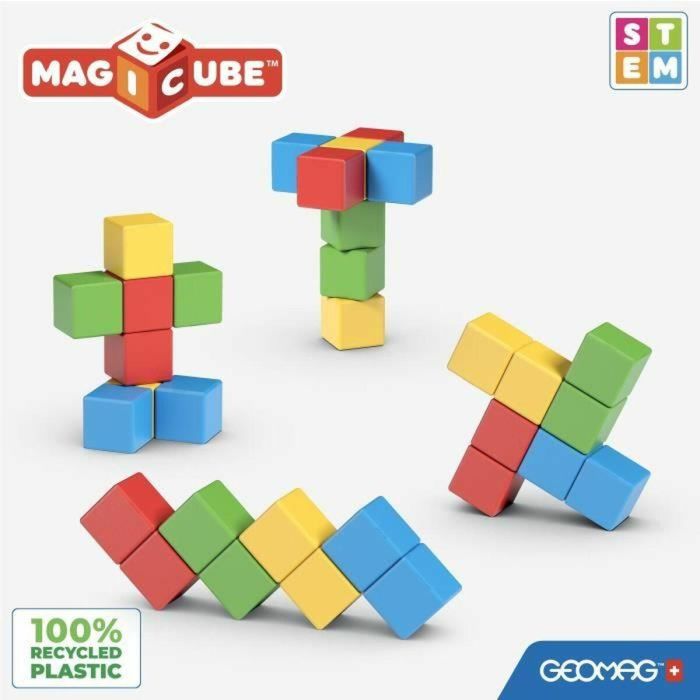 Geomag GEO0871772002468 Magicube Recycled Creative Set - Juego de construcción magnético 8 piezas - Plástico reciclado - A partir de 1 año 2 Geomag GEO0871772002468 Magicube Recycled Creative Set - Juego de construcción magnético 8 piezas - Plástico reciclado - A partir de 1 año 2