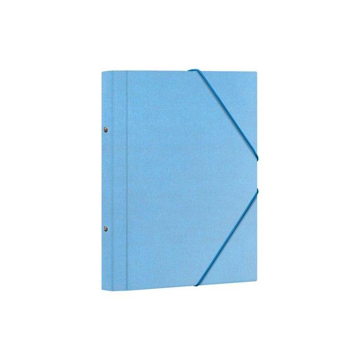 Carpeta Clasificadora Dohe Carton Plastif. Fº 12 Dptos.Gomas Y Solapa Azul Claro