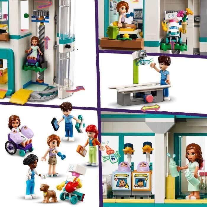 LEGO 42621 Friends Heartlake City Hospital, Juguete con Helicóptero y Minifiguras que Incluyen a Otoño y un Perro 3 LEGO 42621 Friends Heartlake City Hospital, Juguete con Helicóptero y Minifiguras que Incluyen a Otoño y un Perro 3