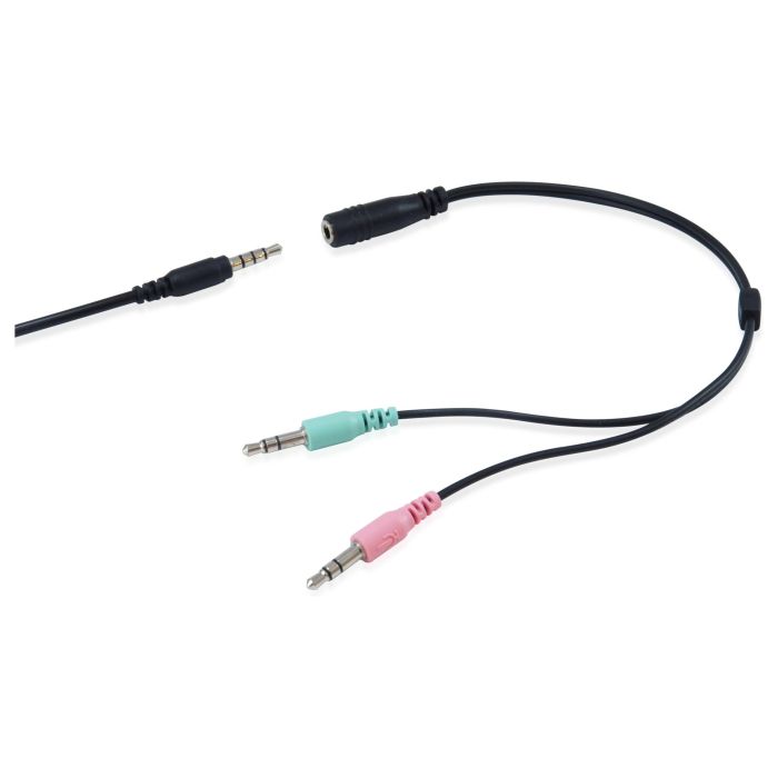 Equip Auriculares Estéreo Jack 3.5 mm Ultraligeros Con Micrófono Flexible Ajustable Negro