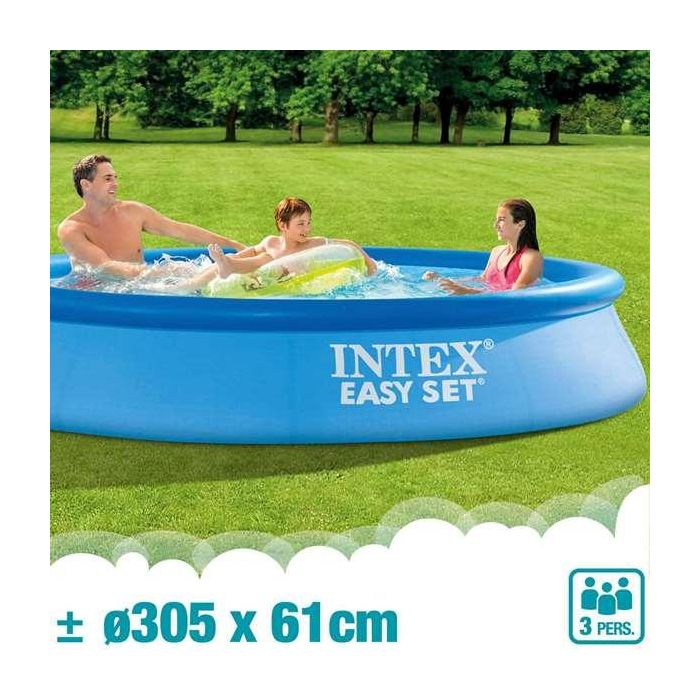 Piscina hinchable redonda easy set con depuradora filtro (capacidad 3077 litros) 305x61 cm 22