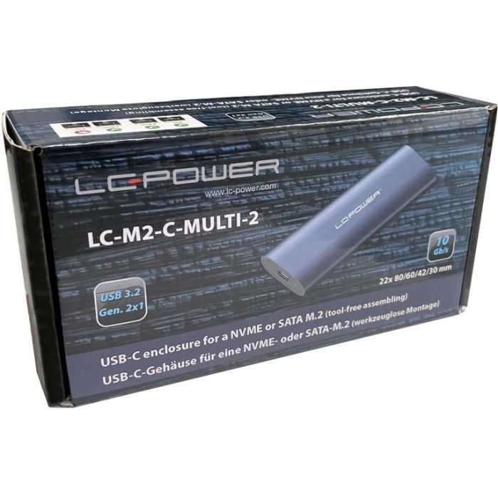 LC-Power NVMe/SATA M.2-SSD USB3.2 Gen2 LC-M2-C-MULTI-2 8 LC-Power NVMe/SATA M.2-SSD USB3.2 Gen2 LC-M2-C-MULTI-2 8