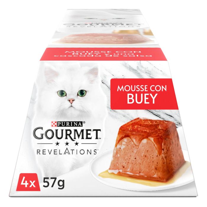 Purina Gourmet Revelations Mousse Ternera Caja 6x4x57 gr