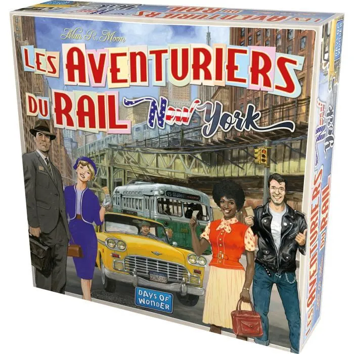 Asmodee Aventureros ferroviarios: Nueva York Juego de mesa ACD0824968200605 | De 8 años | 2 a 4 jugadores | 10 a 15 minutos - Idioma francés 1