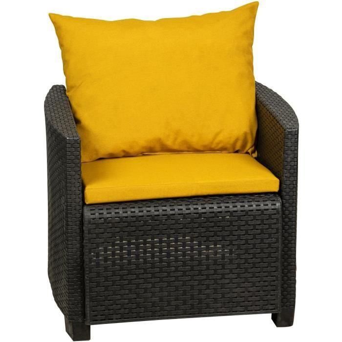 Jardin Prive COFFEESETCUMIN Juego de Cojines para Café Color Comino Jardin Prive COFFEESETCUMIN Juego de Cojines para Café Color Comino