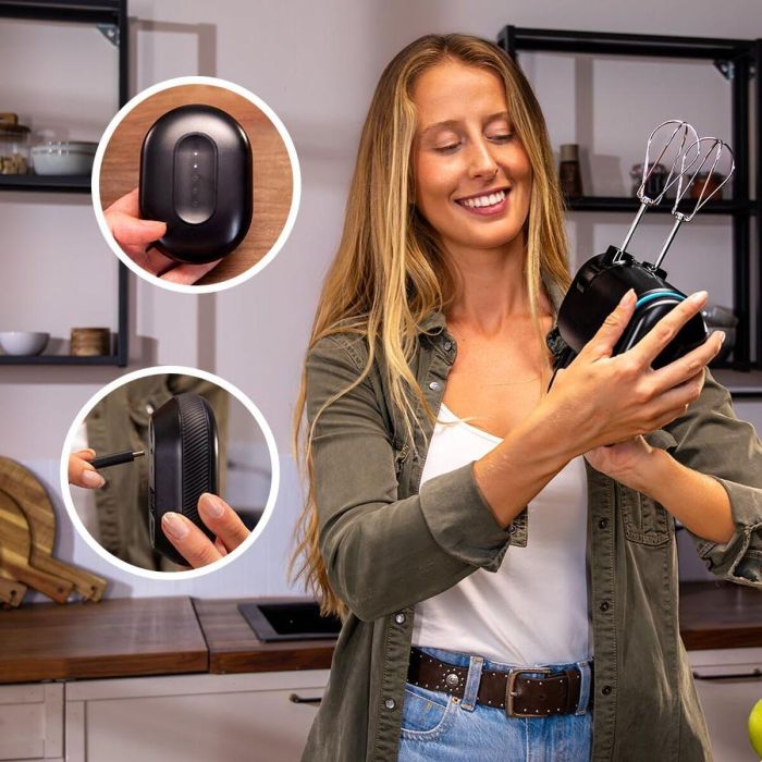 Batidora de Mano Cecotec BlendGo Pack 1800 W Negro 4