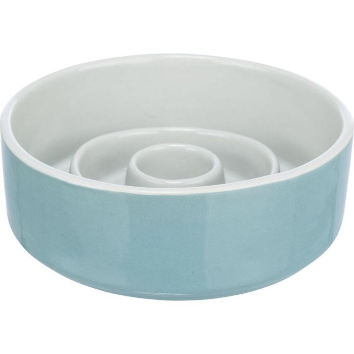 Comedero para Perro Trixie Slow Feeding Azul Gris Ø 14 cm 450 ml 0 Comedero para Perro Trixie Slow Feeding Azul Gris Ø 14 cm 450 ml 0