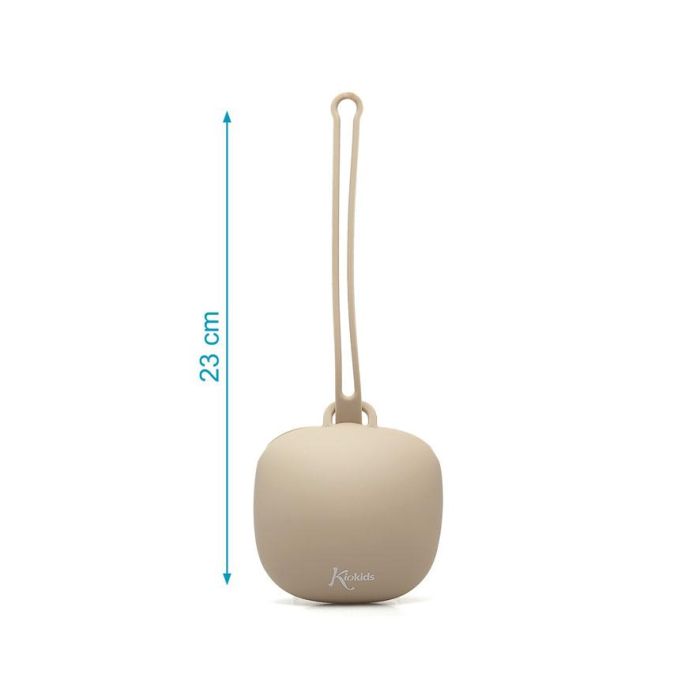 KioKids Portachupetes de Silicona Beige Higiénico y Seguro con Lazo para Colgar | Capacidad 1 Chupete | Para Bebés +0 Meses 2 KioKids Portachupetes de Silicona Beige Higiénico y Seguro con Lazo para Colgar | Capacidad 1 Chupete | Para Bebés +0 Meses 2