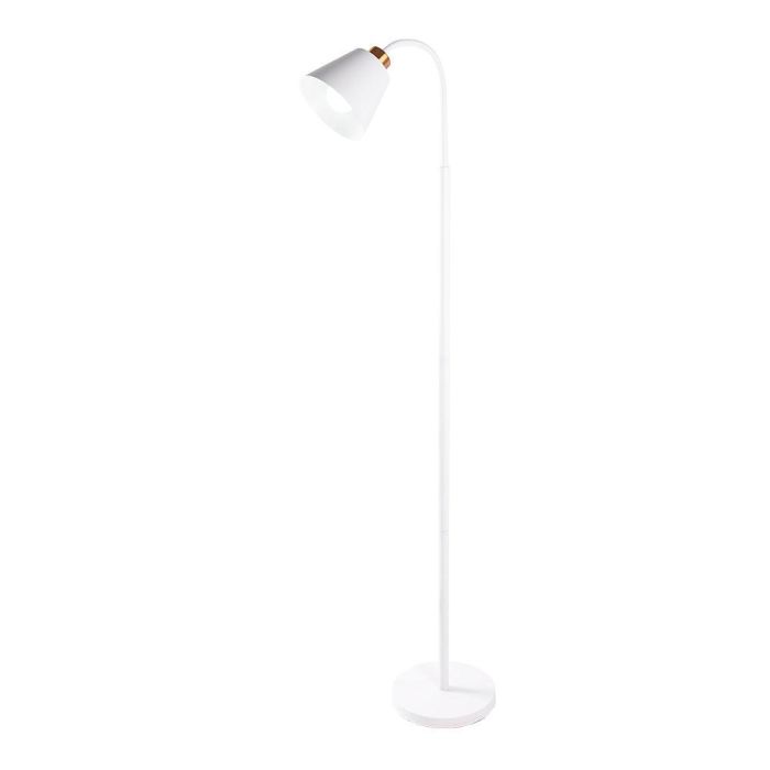 SKD-F020-W Lámpara de Suelo Recta Nórdica Wayne - Compatible Bombilla LED E27 para Salón, Comedor o Dormitorio. Diseño Elegante y Moderno 1