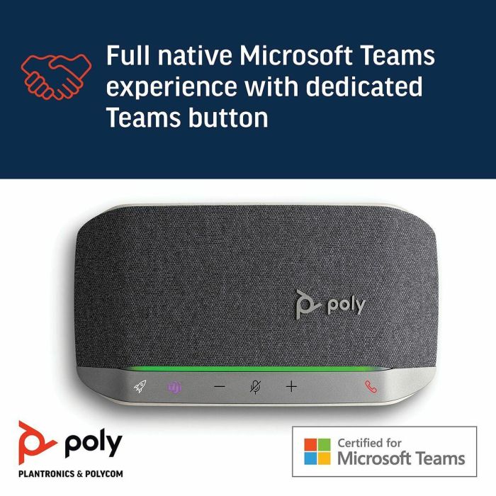 Poly 7F0J8AA Altavoz Portátil para Conferencias Sync 20-M USB-Bluetooth Certificado Microsoft Teams Batería 20h Negro 10 Poly 7F0J8AA Altavoz Portátil para Conferencias Sync 20-M USB-Bluetooth Certificado Microsoft Teams Batería 20h Negro 10