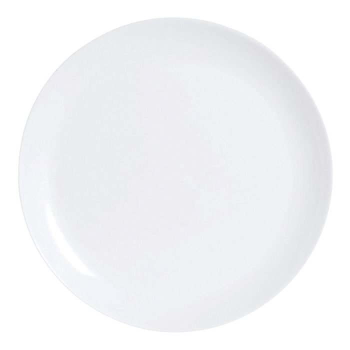 Plato Llano Luminarc Diwali Blanco Vidrio (25 cm) (24 Unidades) 2