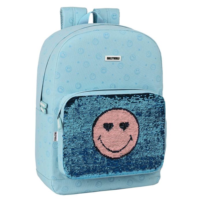 Mochila Escolar Smiley M754 Azul 32 x 43 x 14 cm