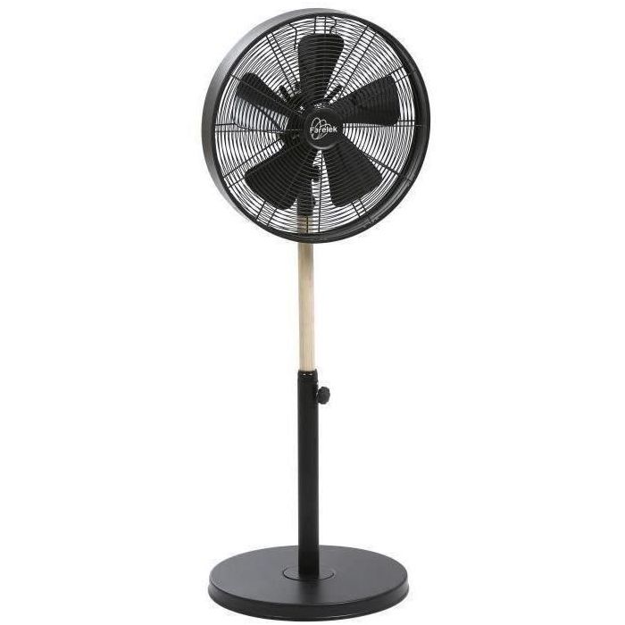 California Black & Wood - Fan a pie Ø40cm 50W Oscilating California Black & Wood - Fan a pie Ø40cm 50W Oscilating
