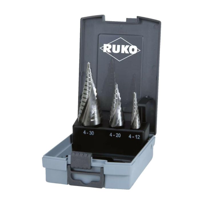 Set de brocas RUKO 101026RO Acero de alta velocidad (HSS) Estuche 3 Piezas 8 Set de brocas RUKO 101026RO Acero de alta velocidad (HSS) Estuche 3 Piezas 8