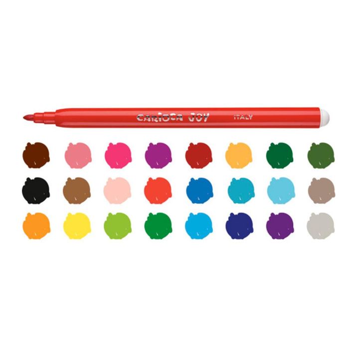 Rotulador Carioca Joy Caja De 24 Colores Surtidos 2