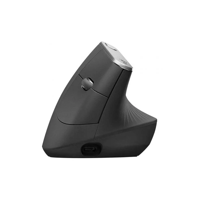 Logitech MX Vertical Ratón Ergonómico Avanzado Inalámbrico 57° Vertical 4000 DPI Bluetooth USB-C para Reducir Fatiga