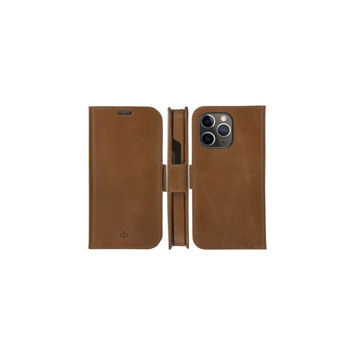 dbramante1928 Lynge Funda Cartera 2-en-1 para iPhone 12/12 Pro 6.1" - Piel Plena Flor Marrón Tan 2