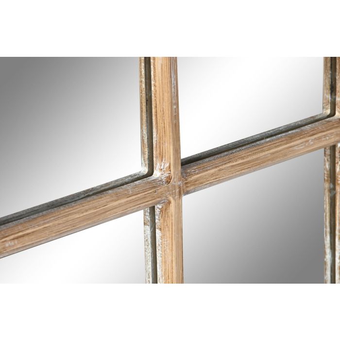 DKD Home Decor Espejo Tradicional Natural Paulownia Cristal 4 x 128 x 68 cm