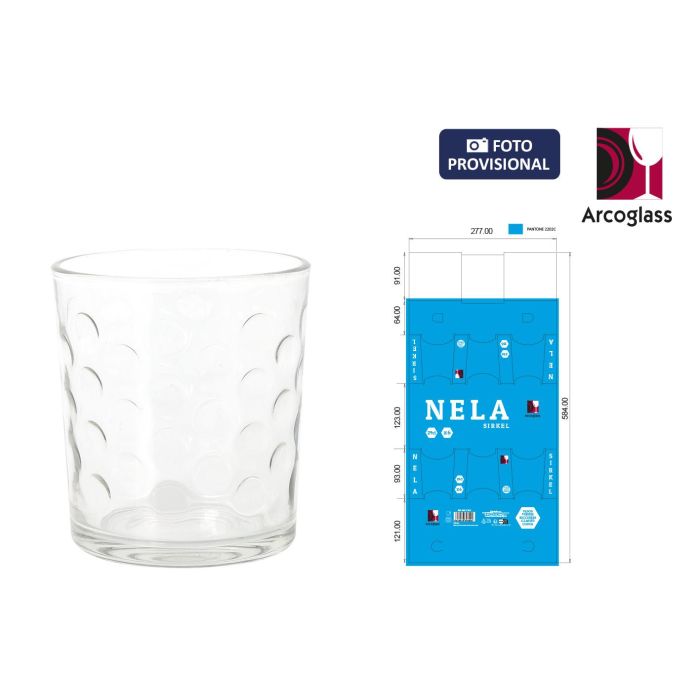 La Mediterranea Set 6 Vasos Colección Nela Sirkel de 290 cc (4 Cajas)