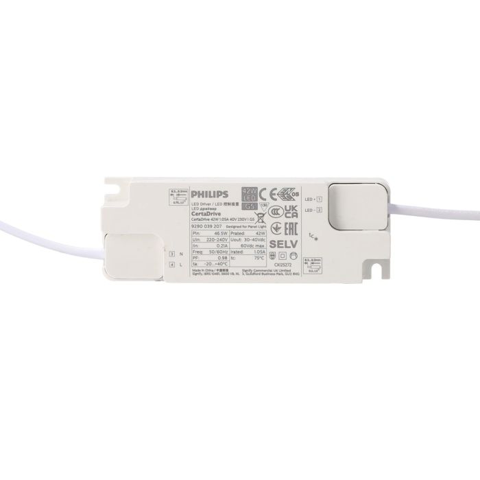 Pack 10 Panel Ultrafino 42W High Lumen 140Lm/W 6000ºK Philips Certadrive 40.000H 2