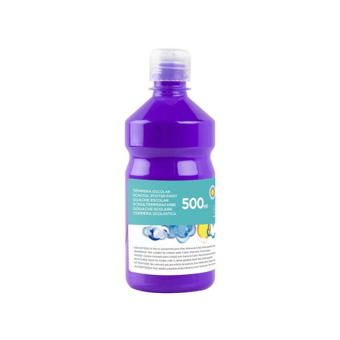 Tempera Liquida Liderpapel Escolar 500 mL Violeta 1