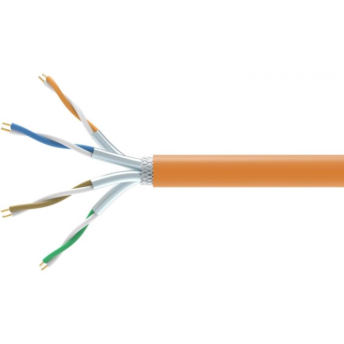 EQUIP 404552 Cable de Red Cat7 S/FTP LSZH, 500m Naranja, Cobre, 10 Gigabit Ethernet, PoE, Libre de Halógenos