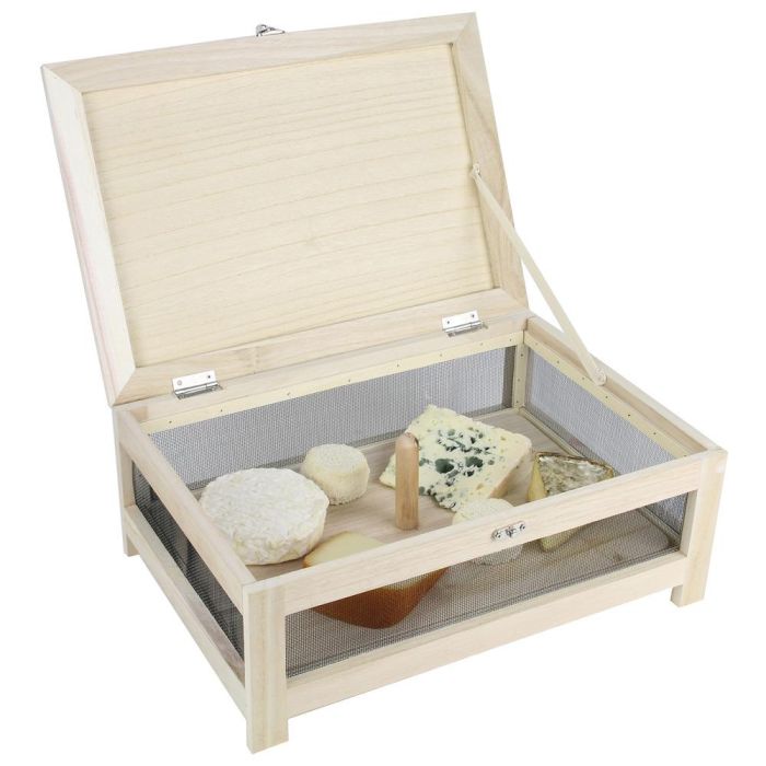 Totally Addict Bistrot Caja Queso Con Bandeja Portátil Madera 39x27x15 cm 3