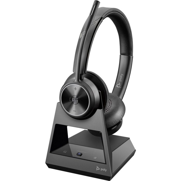 HP Poly Auriculares Diadema Savi 7320 Office Estéreo USB-A DECT Inalámbrico para Microsoft Teams, Negro