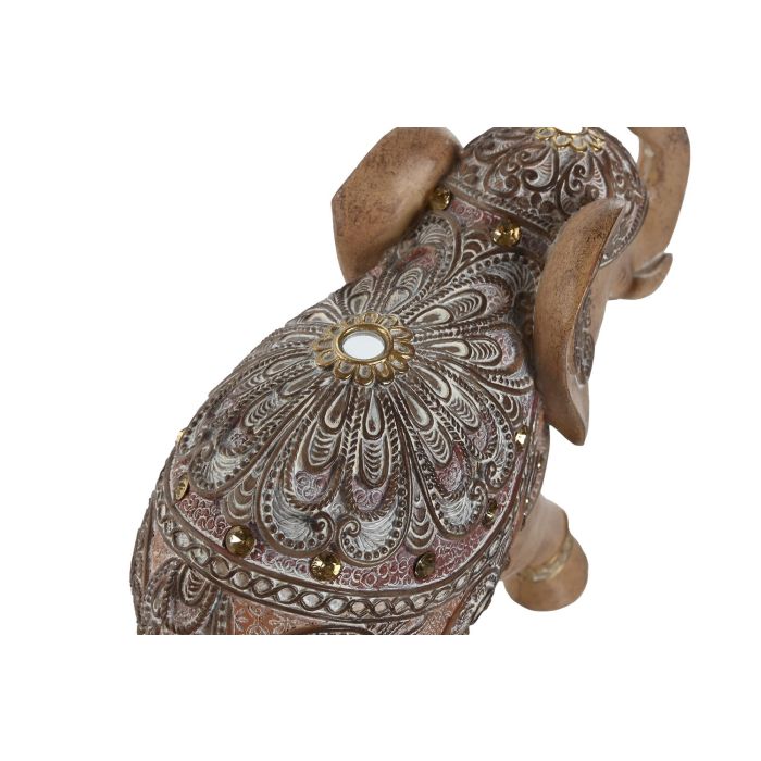 Figura Indio DKD Home Decor Marron Dorado 8.5 x 17.5 x 23 cm (2 Unidades) 2 Figura Indio DKD Home Decor Marron Dorado 8.5 x 17.5 x 23 cm (2 Unidades) 2