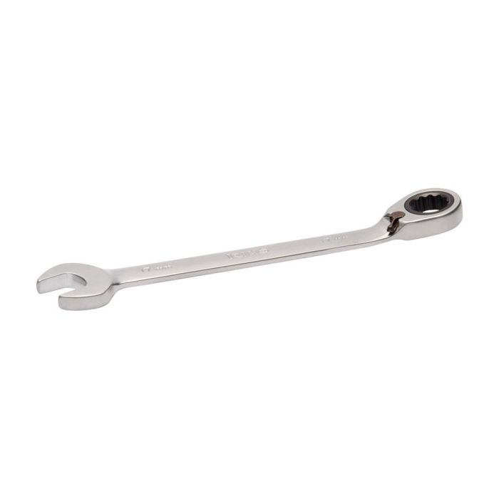 Irimo Llave combinada con carraca fija 17mm 18-17-1, palanca cambio rápido, ángulo 15°, acabado cromado mate
