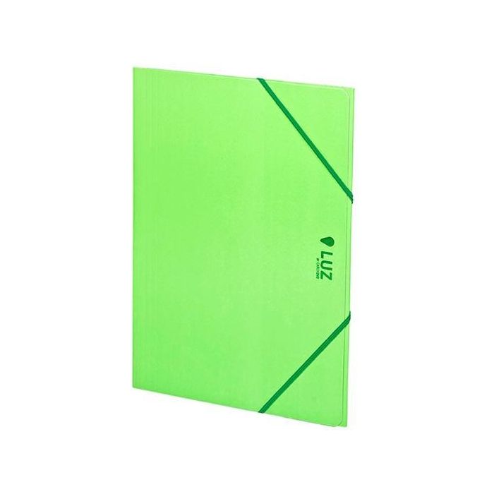 Carchivo Carpeta 3 Solapas Folio C-Gomas Cartón Brillo Luz Verde Carchivo Carpeta 3 Solapas Folio C-Gomas Cartón Brillo Luz Verde