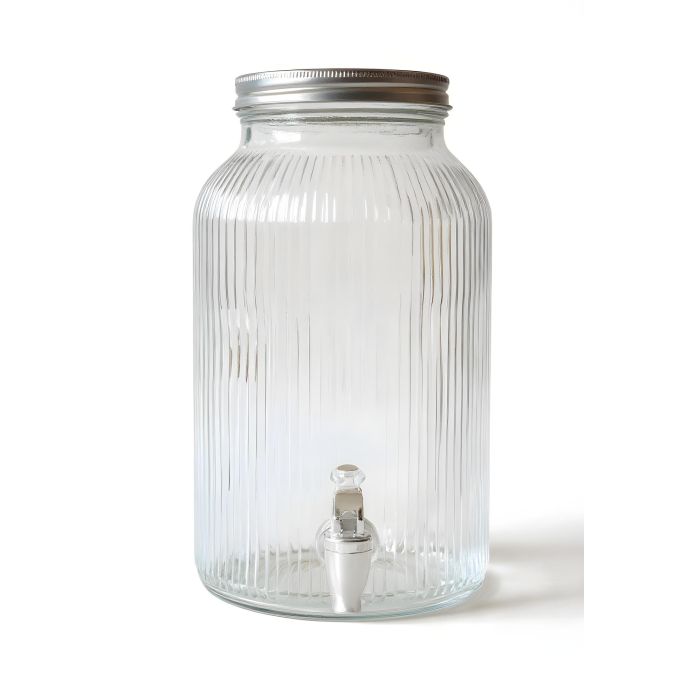 Inde Tarro Dispensador de Vidrio Lines con Grifo, 6 Litros, 18 x 31.5 cm 3