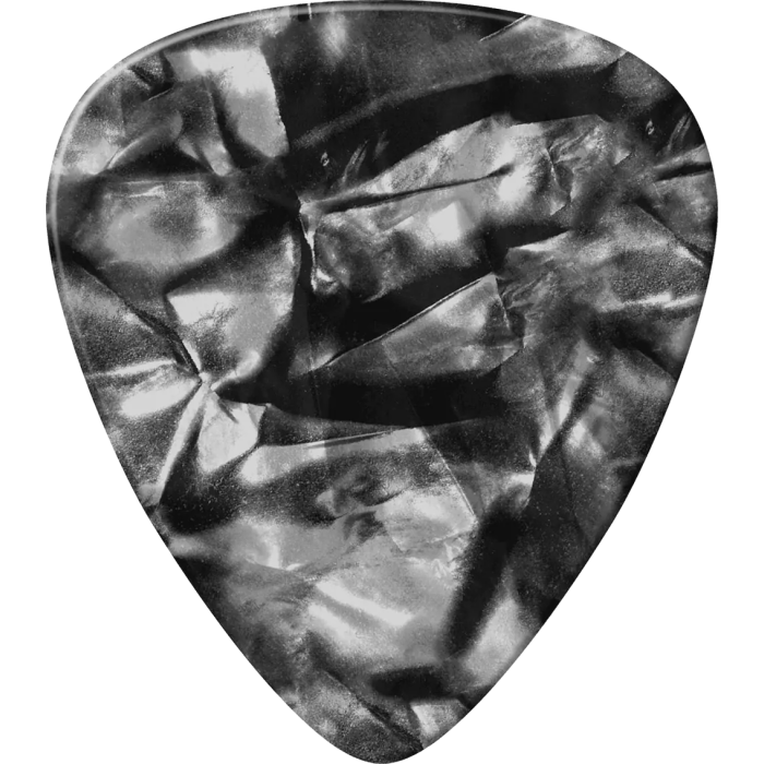 Dunlop Pack 12 Púas Genuine Celluloid Negro - Medium 3