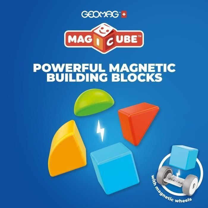 Bloques Magnéticos - GEOMAG - Magicube 308 - 10 piezas - Varias formas - Vehículos - Plástico reciclado 2 Bloques Magnéticos - GEOMAG - Magicube 308 - 10 piezas - Varias formas - Vehículos - Plástico reciclado 2