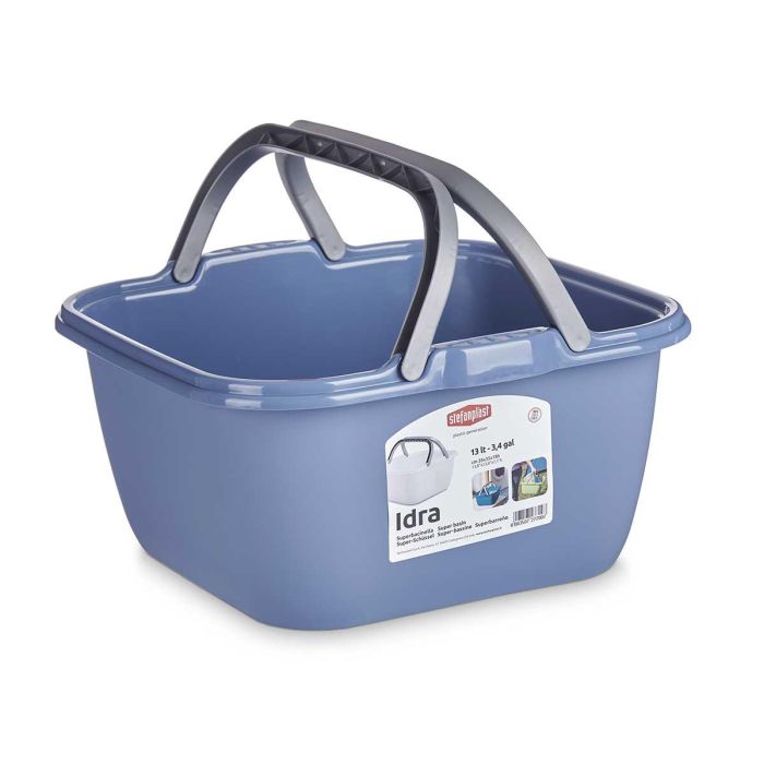 Cesta de plástico cuadrada Stefanplast 36x18x36 cm, 13L, con asas, colores surtidos (48 Unidades) 1 Cesta de plástico cuadrada Stefanplast 36x18x36 cm, 13L, con asas, colores surtidos (48 Unidades) 1