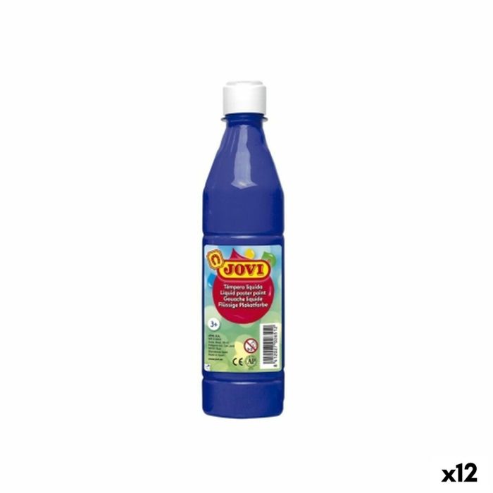 Témpera Jovi Azul oscuro 500 ml (12 Unidades) 0 Témpera Jovi Azul oscuro 500 ml (12 Unidades) 0