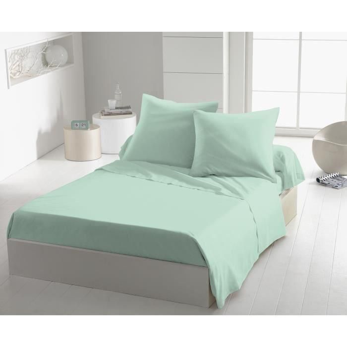 Home Linge Passion HP72095 Sábana Plana Microfibra 82g 240x300 cm Verde Agua