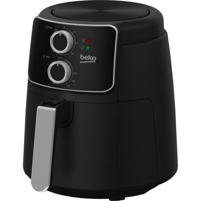 Beko FRL2242B Freidora sin Aceite Multifunción, 1500W, 3.9L (0.8kg Patatas Fritas), Temporizador Apagado Automático, Negra