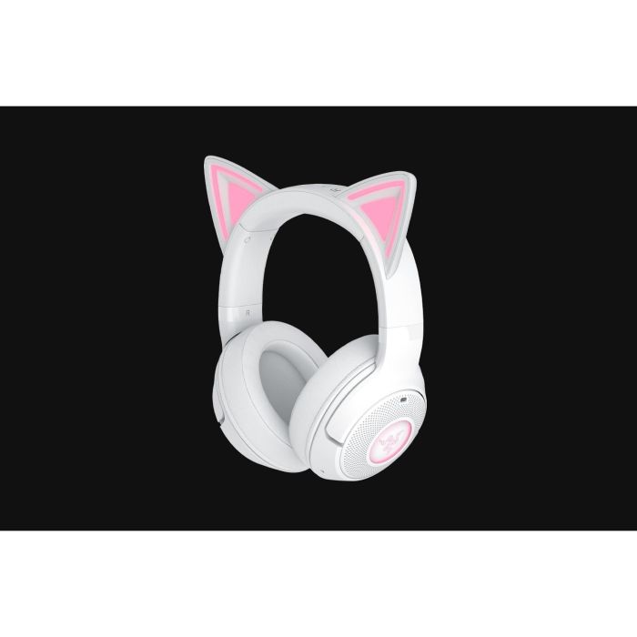 Razer RZ04-04860600-R3M1 Kraken Kitty V2 BT Auriculares Gaming Inalámbricos Bluetooth 5.2 con RGB Chroma, Orejas de Gato, Blancos