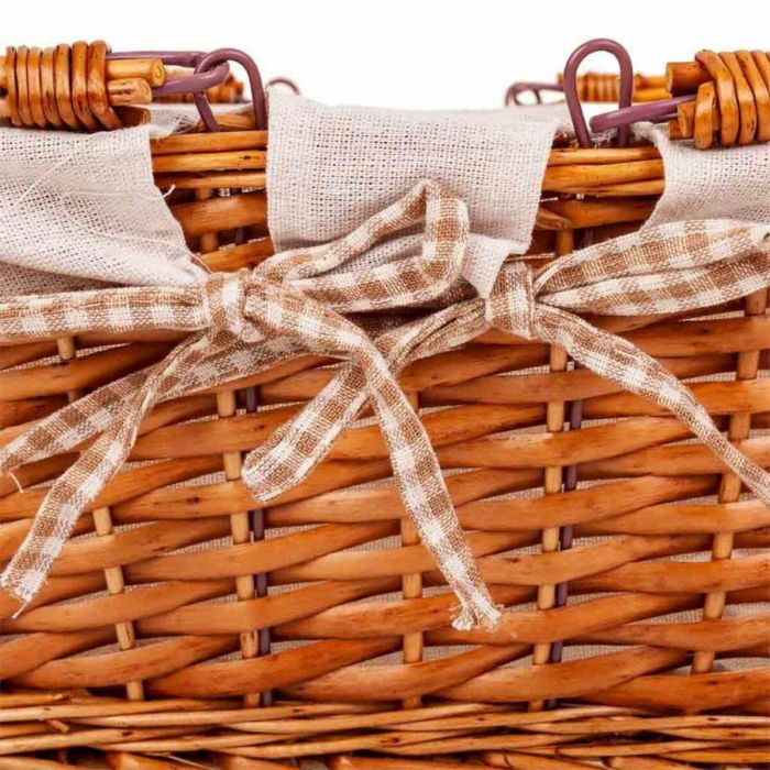 Cesta de Picnic Alexandra House Living Mimbre Madera de sauce 38 x 30 x 17 cm 5