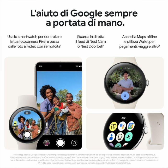 Smartwatch Google GA05785-DE Negro 1,4" 45 mm 4