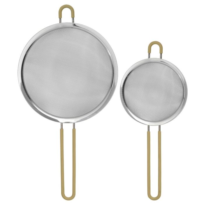 Day Juego de 2 Coladores de Acero Inoxidable y Silicona, Diámetros 13,5-19,5 cm 6 Day Juego de 2 Coladores de Acero Inoxidable y Silicona, Diámetros 13,5-19,5 cm 6