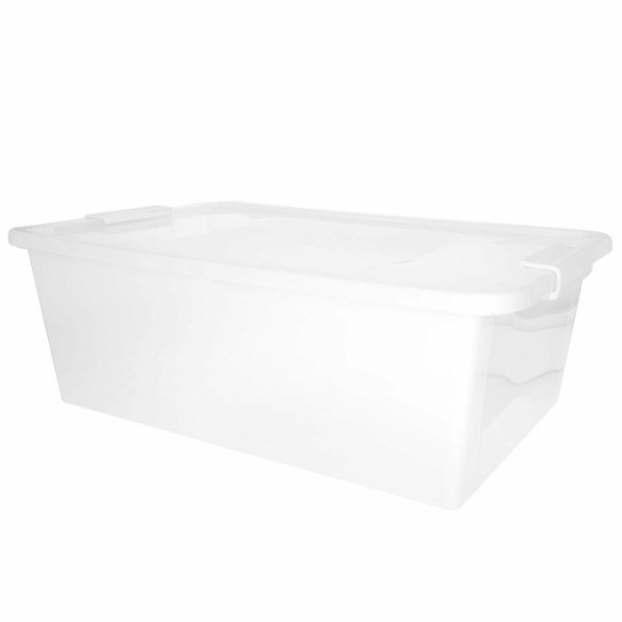 Caja de Almacenaje con Tapa Curver Blanco Plástico 26 L 55 x 19 x 35 cm (7 Unidades) 6 Caja de Almacenaje con Tapa Curver Blanco Plástico 26 L 55 x 19 x 35 cm (7 Unidades) 6