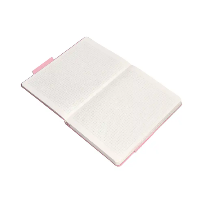 Antartik Cuaderno A4 Tapa Dura Hojas Cuadriculadas Rosa Pastel 100 Hojas 80gr FSC 8
