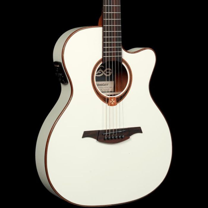 LAG Guitarra Acústica Auditorium Slim Cutaway Tramontane 118 A/E - Ivory White 0 LAG Guitarra Acústica Auditorium Slim Cutaway Tramontane 118 A/E - Ivory White 0