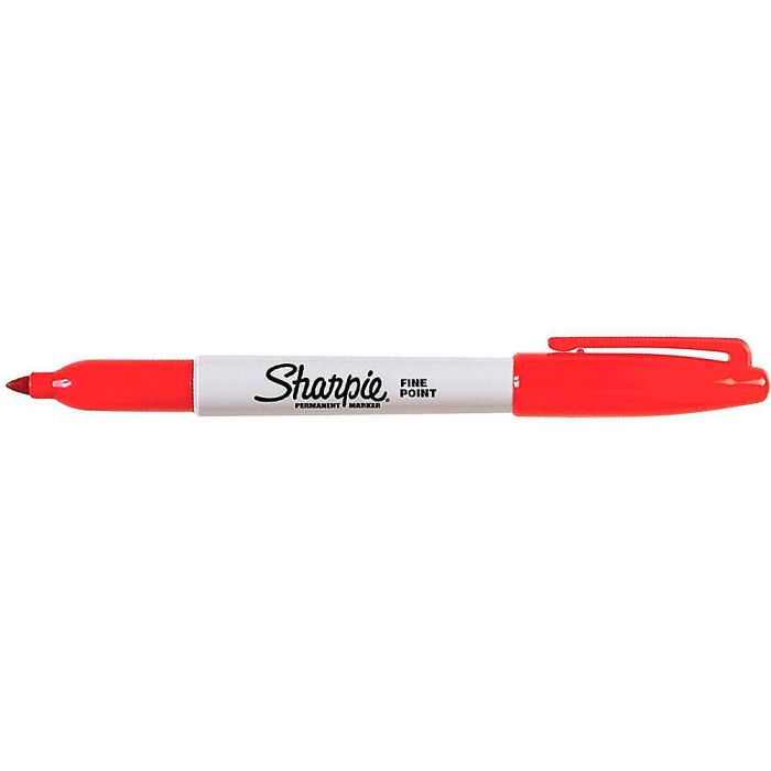 Rotulador permanente Sharpie Fine Point Rojo (12 Unidades) 1