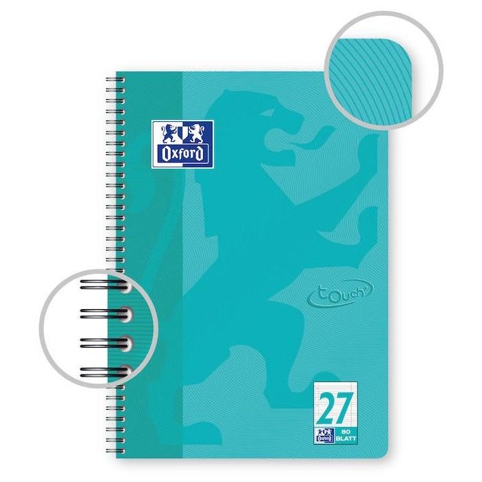Oxford Collegeblock A4+ L.27 aqua 80 Blatt 4 Oxford Collegeblock A4+ L.27 aqua 80 Blatt 4