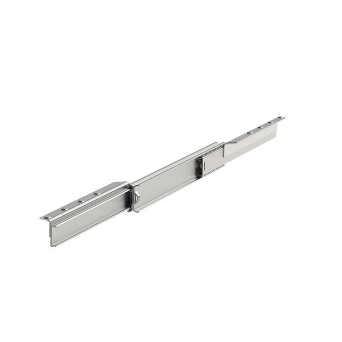 POTTKER CLASSIC H47 Guía Mesa Extensible Bidireccional 740mm, para 2 Tableros 500mm, 90Kg Carga, Sin Bastidor