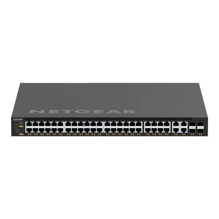 NETGEAR Gsm4352-100Nes Switch Gestionable Gigabit Ethernet 52 Puertos, 48 PoE+ (236W-1440W), 4xSFP+ para Redes Avanzadas